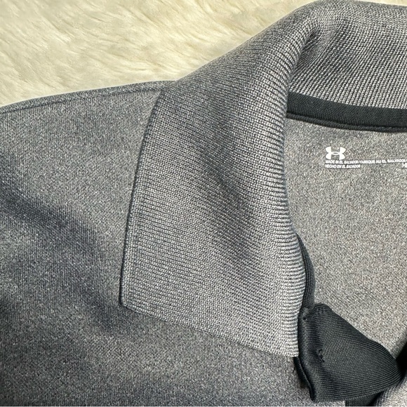 Under Armour Polo Shirt Collared Dark Grey Size 7 - Picture 5 of 16